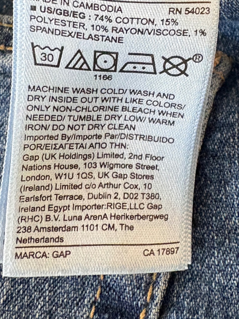 Gap Mid Rise Favorite Jegging Jeans Medium Indigo Blue Size 6 / 28 EUC - Picture 3 of 4